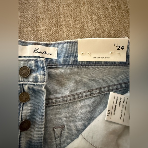 NWT* 90s Boyfriend Distressed KanCan jeans size 1/24 - Picture 4 of 8
